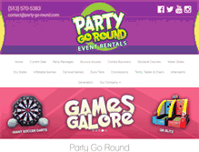 Tablet Screenshot of party-go-round.com